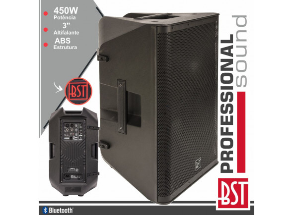 BST Coluna Bi-Amplificada Profissional 15 450-900W DSP15A BST Coluna Bi-Amplificada Profissional 15 450-900W DSP15A